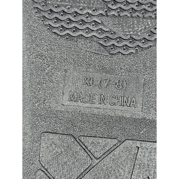 New Orleans Saint Kids Girl SZ XL (7-8) Multi Color Fluffy Slippers NFL by FOCO - Picture 8 of 8